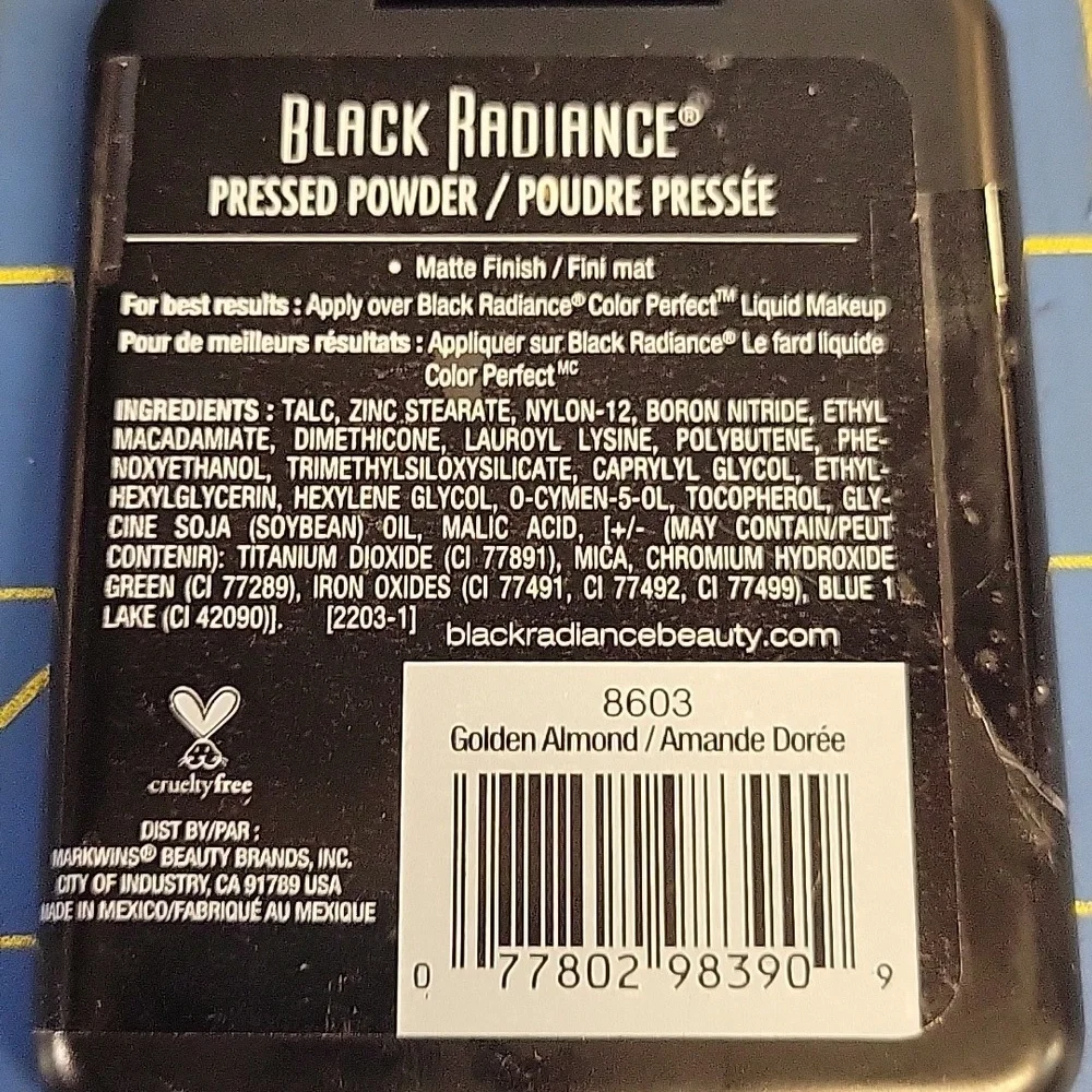 Black Radiance Pressed 7.8g Powder - 8603 Golden Almond New Sealed